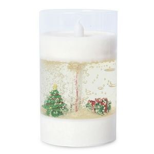 Realistic Flickering Wax & Gel Christmas Candle